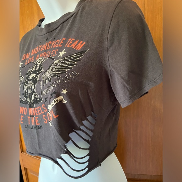 Windsor Tops - Windsor Motorcycle Crop Top